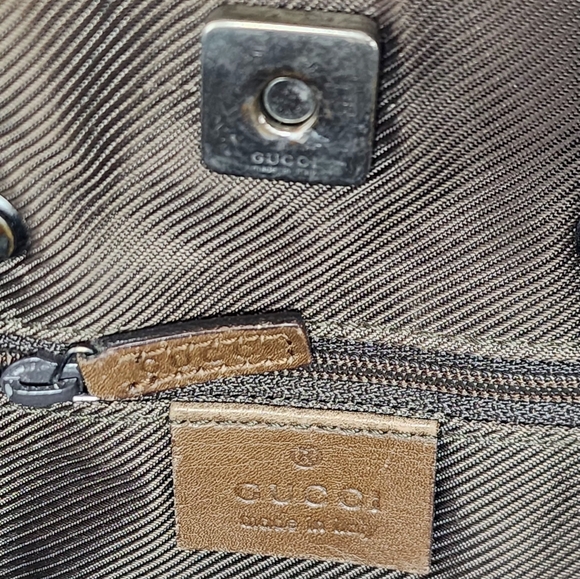 Gucci Vintage Canvas & Leather Shoulder Bag - Picture 14 of 14